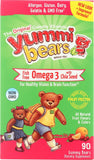 YUMMI BEARS: Fish Free Omega 3 with Chia Seed, 90 Gummy Bears