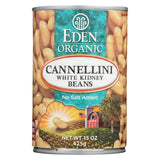 Eden Foods Organic Cannellini White Kidney Beans - Case Of 12 - 15 Oz.