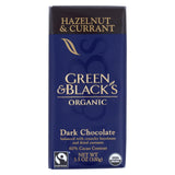 Green And Black's Organic Chocolate Bars - Dark Chocolate - 60 Percent Cacao - Hazelnut And Currant - 3.5 Oz Bars - Case Of 10