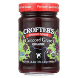 Crofters Fruit Spread - Organic - Premium - Concord Grape - 16.5 Oz - Case Of 6