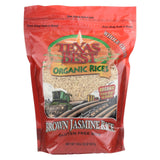 Texas Best Organics Rice - Organic - Jasmine Brown - 32 Oz - Case Of 6