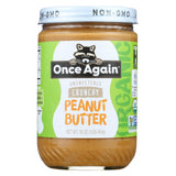Once Again Peanut Butter - Organic - Crunchy - 16 Oz - Case Of 12