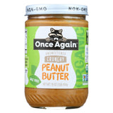 Once Again Organic No Salt Butter - Peanut - Case Of 12 - 16 Oz.