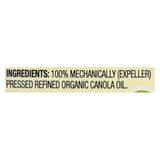 Spectrum Naturals Organic Refined Canola Oil - Case Of 12 - 16 Fl Oz.
