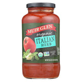 Muir Glen Pasta Sauce, Italian Herb - Pasta - Case Of 12 - 25.5 Fl Oz.