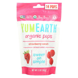 Yummy Earth Organic Standup Lollipops Strawberry Smash - 3 Oz - Case Of 6