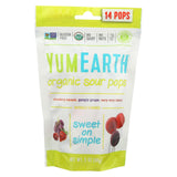 Yummy Earth Organic Super Sour Standup Lollipops - 3 Oz - Case Of 6