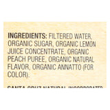 Santa Cruz Organic Lemonade Juice - Peach - Case Of 12 - 32 Fl Oz.