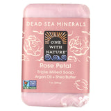 One With Nature Dead Sea Mineral Rose Petal Soap - 7 Oz