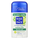 Kiss My Face Deodorant Active Life Cucumber Green Tea Aluminum Free - 2.48 Oz