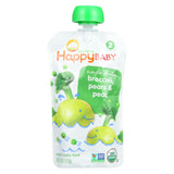 Happy Baby Organic Baby Food - Stage 2 - Broccoli Peas And Pears - Case Of 16 - 4 Oz