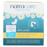 Natracare Natural Ultra Pads W-wings Super W-organic Cotton Cover  - 12 Pack