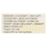Theo Chocolate Organic Chocolate Bar - Classic - Dark Chocolate - 70 Percent Cacao - Chili - 3 Oz Bars - Case Of 12