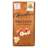 Chocolove Xoxox - Premium Chocolate Bar - Milk Chocolate - Hazelnuts - 3.2 Oz Bars - Case Of 12