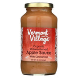 Vermont Village Organic Applesauce - Cinnamon - Case Of 6 - 24 Oz.