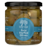 Divina - Olives Stuffed With Feta Cheese - Case Of 6 - 7.8 Oz.