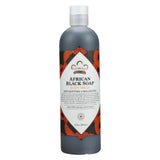 Nubian Heritage African Black Soap Body Wash And Scrub - 13 Fl Oz