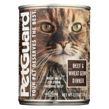 Petguard Cats Food - Beef And Wheat Germ Dinner - Case Of 12 - 13.2 Oz.