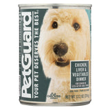 Petguard Dog Foods - Liver, Vegetable And Wheat Germ Dinner - Case Of 12 - 13.2 Oz.