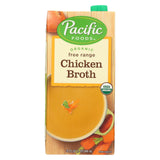 Pacific Natural Foods Chicken Broth - Free Range - Case Of 12 - 32 Fl Oz.