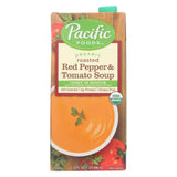Pacific Natural Foods Organic Roasted - Red Pepper And Tomato Soup Light In Sodium - Case Of 12 - 32 Fl Oz.