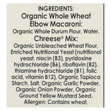 Road's End Organics Mac And Cheese Pasta - Cheddar Style - Case Of 12 - 6.5 Oz.
