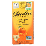 Chocolove Xoxox - Premium Chocolate Bar - Dark Chocolate - Orange Peel - 3.2 Oz Bars - Case Of 12