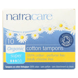 Natracare 100% Organic Cotton Tampons - Super - 10 Pack
