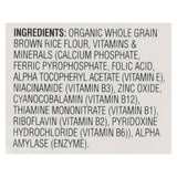 Earth's Best Organic Whole Grain Rice Infant Cereal - Case Of 12 - 8 Oz.