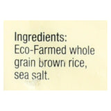 Lundberg Family Farms Brown Rice Cake - Lightly Salted - Case Of 12 - 8.5 Oz.
