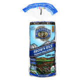 Lundberg Family Farms Organic Brown Rice Cakes - Lightly Salted - Case Of 12 - 8.5 Oz.