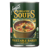 Amy's - Organic Low Fat Vegetable Barley Soup - Case Of 12 - 14.1 Oz