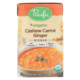 Pacific Natural Foods Carrot Ginger Soup - Organic Cashew - Case Of 12 - 17.6 Oz.