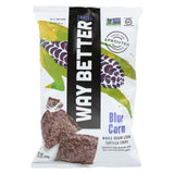 Way Better Snacks Tortilla Chips - Blue Corn - Case Of 12 - 5.5 Oz.