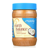 Earth Balance Crunchy Coconut And Peanut Spread - Case Of 12 - 16 Oz.