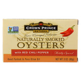Crown Prince Oysters - Smoked With Red Chili Pepper - Case Of 18 - 3 Oz.