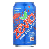 Zevia Soda - Zero Calorie - Cherry Cola - Can - 6-12 Oz - Case Of 4