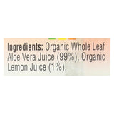 Lakewood Organic Aloe Juice - Whole Leaf - Fresh Pressed - With Lemon - 12.5 Oz