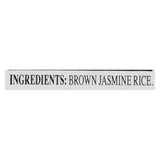 Rice Select Jasmati Rice - Brown - Case Of 4 - 30 Oz.