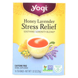 Yogi Stress Reliefherbal Tea Caffeine Free Honey Lavender - 16 Tea Bags - Case Of 6