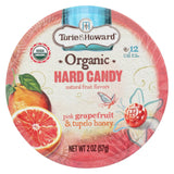 Torie And Howard Organic Hard Candy - Pink Grapefruit And Tupelo Honey - 2 Oz - Case Of 8