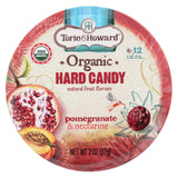 Torie And Howard Organic Hard Candy - Pomegranate And Nectarine - 2 Oz - Case Of 8
