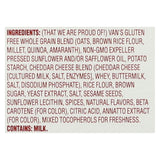Van's Natural Foods Gluten Free Crackers - Say Cheese - Case Of 6 - 5 Oz.