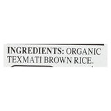 Rice Select Texmati Rice - Organic Brown - Case Of 4 - 32 Oz.