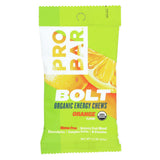 Probar Bolt Energy Chews - Organic Orange - 2.1 Oz - Case Of 12