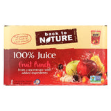 Back To Nature Juice - Fruit Punch - Case Of 5 - 6 Fl Oz.