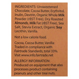 Lily's Sweets Chocolate Bar - Milk Chocolate - 40 Percent Cocoa - Salted Almond - 3 Oz Bars - Case Of 12