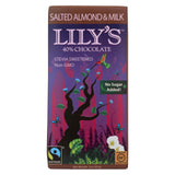 Lily's Sweets Chocolate Bar - Milk Chocolate - 40 Percent Cocoa - Salted Almond - 3 Oz Bars - Case Of 12