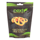 Next Organics Dark Chocolate - Pretzels - Case Of 6 - 4 Oz.