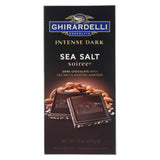 Ghirardelli Dark Bar Sea Salt Soiree Bars - Chocolate Intense - Case Of 12 - 3.5 Oz.